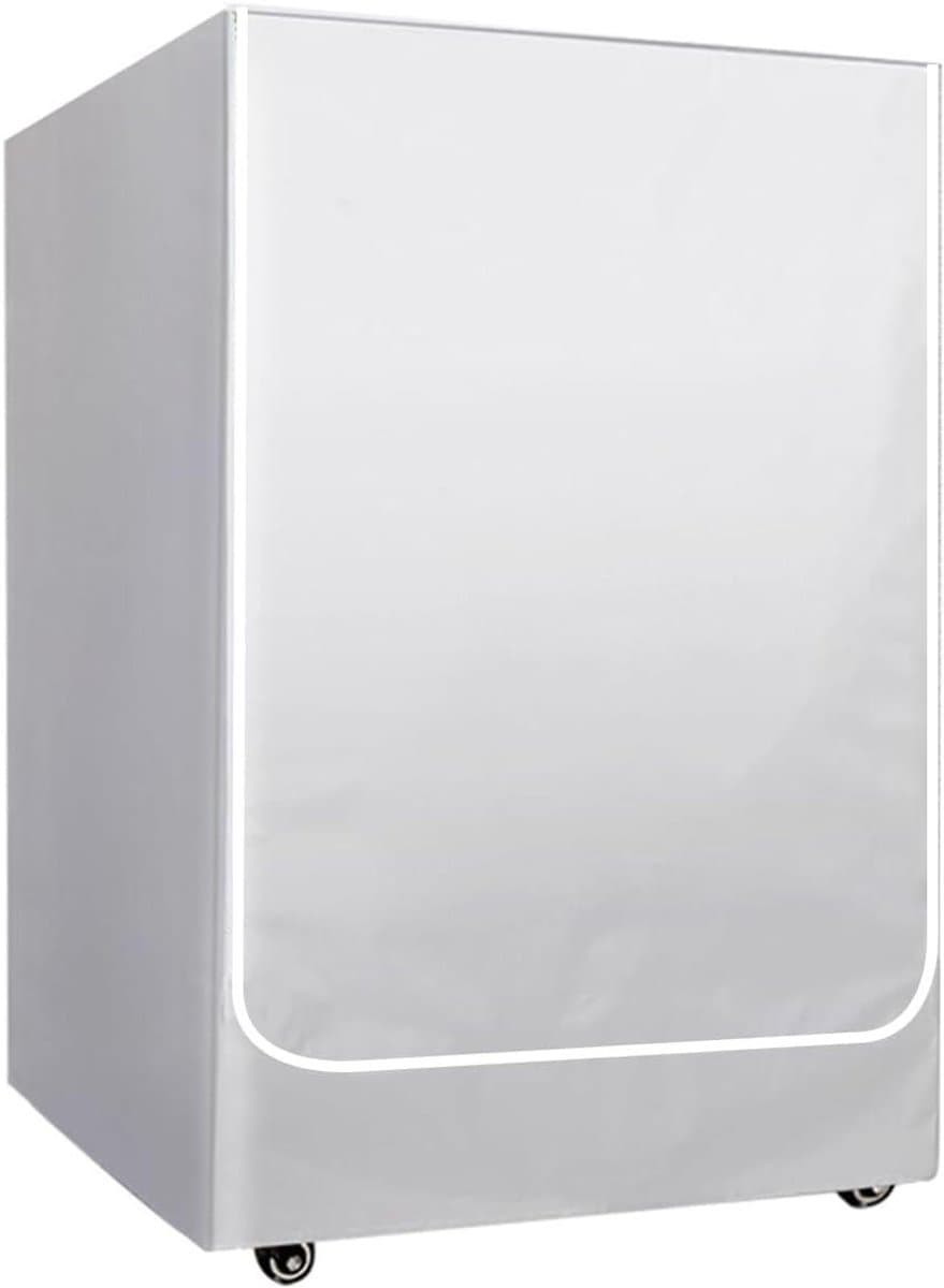 Allecta - Waterdichte afdekking voor wasmachine en droger 60 x 65 x 90 cm - Grijs, stofdicht, UV-bescherming — afbeelding 1