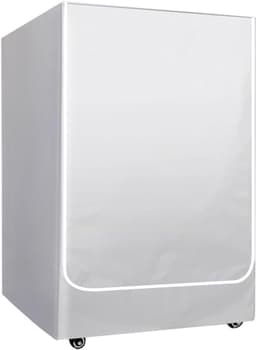 Allecta - Waterdichte afdekking voor wasmachine en droger 60 x 65 x 90 cm - Grijs, stofdicht, UV-bescherming — thumbnail 1