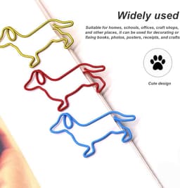 80 Kleurrijke Paperclips in Leuke Honden Vorm voor Kantoor en School — thumbnail 5