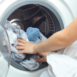 Home Deco Factory Wasmachinebol - 2x - met keramische kralen - D10 cm - blauw - wassen zonder wasmiddel — thumbnail 2