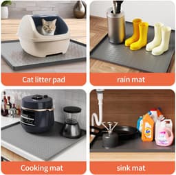 Unyqoos® Grijze siliconen mat voor bescherming van vloer onder koelkasten en apparaten — thumbnail 3