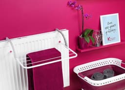 6-Bar Radiator Droogrek - Opvouwbaar en Compact voor Handdoeken en Kleding — thumbnail 2