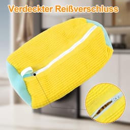 Dailygoods- Schoenwaszak - Beschermende Mesh - Herbruikbare Waszak - Ritssluiting - Set van 2 - Duurzaam Polyester Katoen — thumbnail 2