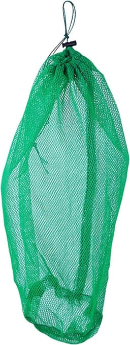 Visnetzak - Vangnet met koord - Vissen en buiten - Snelle afvoer mesh - 60 x 40 cm - Groen — thumbnail 1