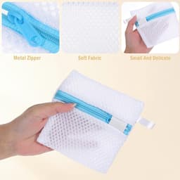 Waszakken voor Delicate Kleding - Polyester Gaas - Antikleef Ontwerp - Inclusief Rits - Voor Waspods en Geurkralen — thumbnail 5
