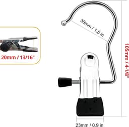 Solidchoice - Set van 8 Draaibare Klemmen voor Reizen en Gebruik Thuis — thumbnail 5