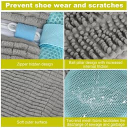 Schoenwaszak, wasmachine, 2 stuks schoenen waszak, schoenwaszak, schoenenwaszak, schoenborstel waszak, waszak voor wasmachine — thumbnail 4