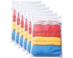 Solidchoice - Set van 6 Grote Mesh Waszakken met Ritssluiting