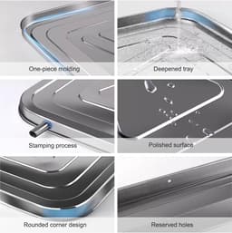 Condensaat Afvoerbak - Afvoerset Airco - Condenswater Beheer - Roestvrij Staal - 84x38x3cm - One Color — thumbnail 2