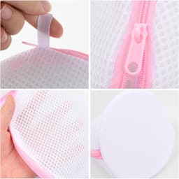 3 stuks roze wasbeha-zakken, beha-bescherming voor wasmachine, herbruikbaar wasnet voor beha, ondergoed, sokken, babykleding van lingerie, 3 stuks — thumbnail 4