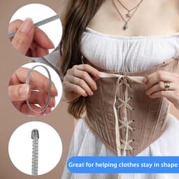 Spiraal metalen ribben 39" x 0.2" - Flexibel staal - 30 boning tips - Ideaal voor corsetten - ShopVlot — thumbnail 3