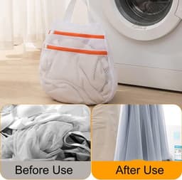 Waszak - Set van 3 - Polyester - Antislip - Waszakken voor wasgoed - Bescherming voor kleding - Afmetingen: 30x30/40x40/50x50 cm - Wasnet — thumbnail 3