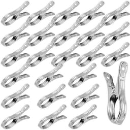 Handdoekklemmen Roestvrij Staal - Strandhanddoekklemmen - Kledingclips - Metalen Clips - Duurzaam - Goede Klemkracht - Wasknijpers — thumbnail 1