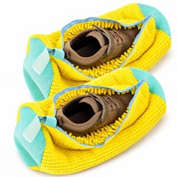 Schoenwaszak – 2 Stuks – Waszak voor Schoenen – Wasmachine & Droger – Voor Sneakers & Tennisschoenen – Herbruikbaar – Geel — thumbnail 4