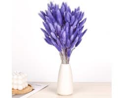 Gedroogde pampasbloemen, 120 stuks, gedroogd boeket, natuurlijk, 30 cm, pampasgras, decoratie, voor huis, lente, tafel, bruiloft, woonkamer, feest, slaapkamer, verjaardag, paars