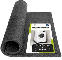 Garronda Antivibratiemat 60 x 60 cm – 10 mm SBR-rubbergranulaat – Onderlegmat voor Wasmachine en Droger – Geluids- en Trillingsdempend – Antislip – GD-0251 — thumbnail 1