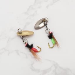 5Pcs Bionic Vliegvissen Lokt Met Spinner Voor Bass Sunfish Snoek Forel — thumbnail 5