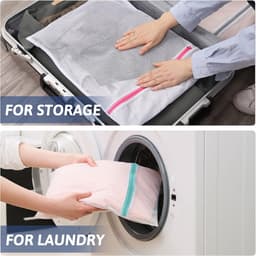 Waszakken, wasnet voor wasmachine, waszak, vuile was, voor reizen, waszak, laundry bag voor beha, ondergoed, schoenen, babykleding, kussens, pluche dieren, waszak — thumbnail 3