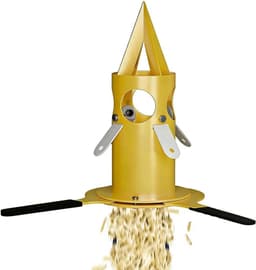 Zware Graanontlader - Zakdispenser Bulkzak - Efficiënt Lossen - Roestbestendig Ontwerp - 46 cm Hoogte - Geel — thumbnail 1