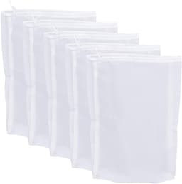Herbruikbare Gaaszak - Nylon Zeef - Thuis Brouwen - Met Trekkoord - 2 Pakken 32x22cm - Wit — thumbnail 4