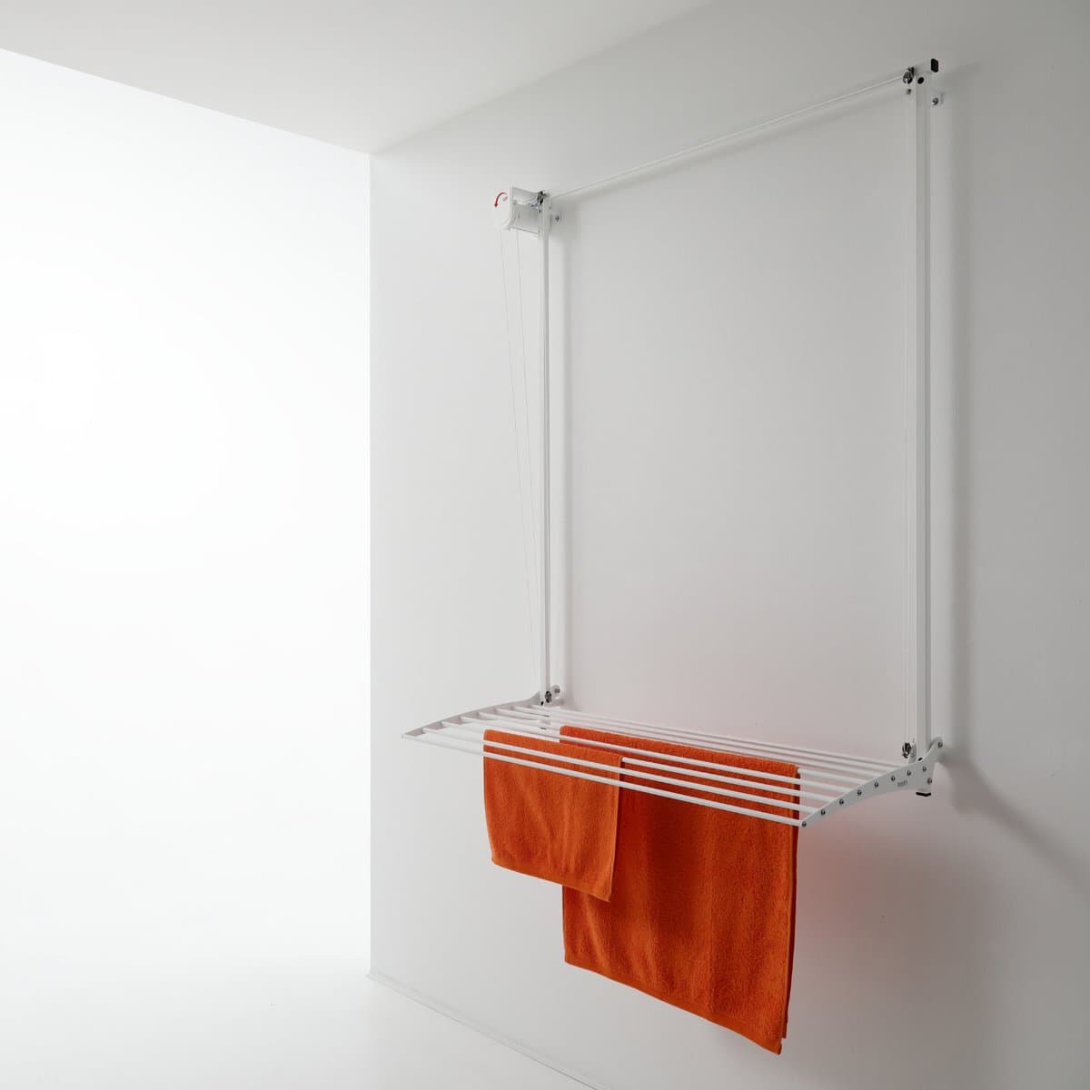 Foxydry Wall 88 cm White droogrek wandmontage -bediening links- - Witte kleur - 88 x 52 x 137 cm — afbeelding 1