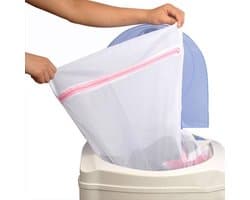 Grote Waszak Met Rits - Waszak - Lingeriezak - Lingerie Wassen - Voorzichtig Wassen - Met ritssluiting - Zak voor in wasmachine - Maat L - 50X60CM — afbeelding 1