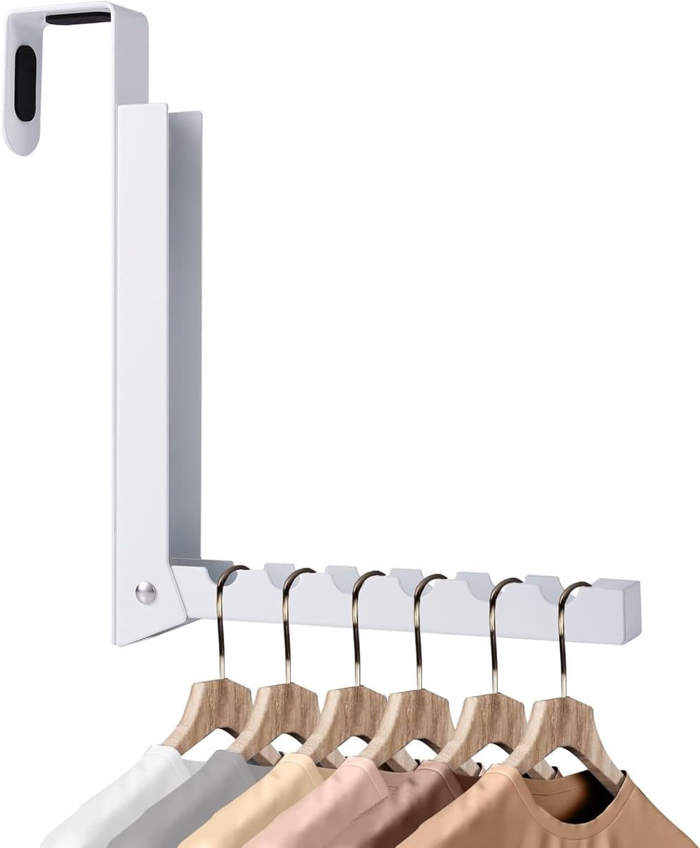 Opvouwbare Deur Hanger Haak - Kleding Organizer - Draagbaar — afbeelding 1