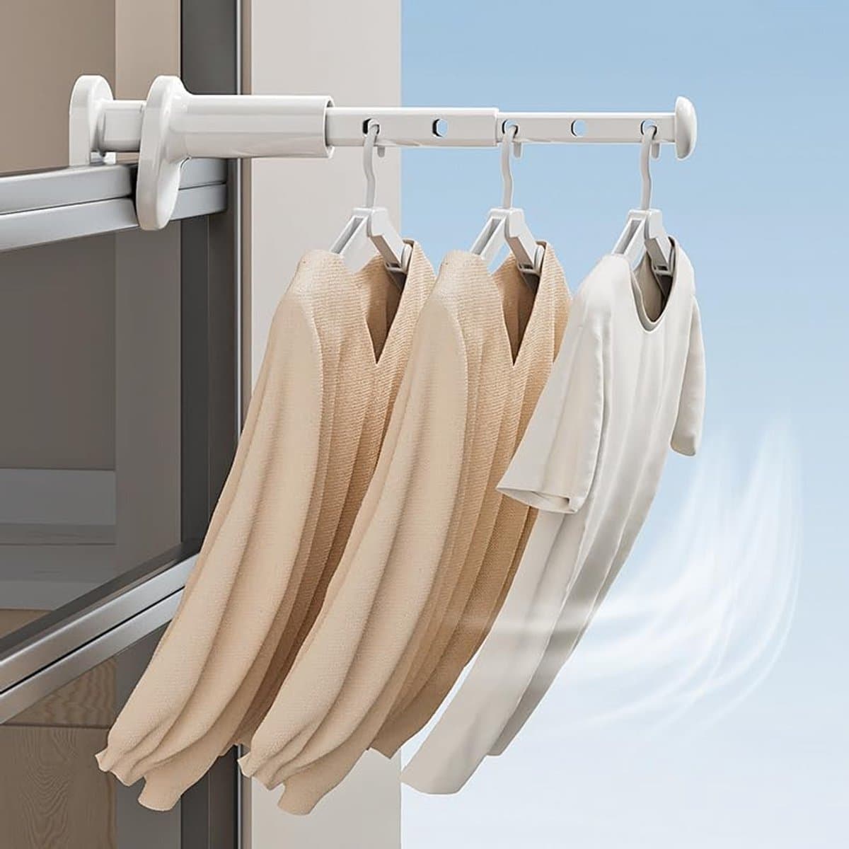 Draagbare Kleding Luchter - Reizen - Indoor en Outdoor - 5 Gaten — afbeelding 1
