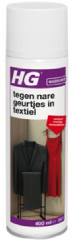 HG - Tegen Nare Geurtjes In Textiel - Natuurlijk Zuiveringsproces - Veilig Voor Alle Textiel - 400 ml - Voordeelverpakking - 12 stuks — thumbnail 2