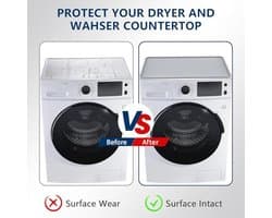 Wasmachine Deksel 50 x 60 cm - Siliconen Antislip Mat voor Wasmachines en Werkbladen