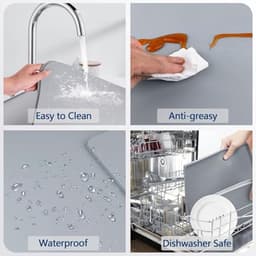 Wasmachine Deksel 50 x 60 cm - Siliconen Antislip Mat voor Wasmachines en Werkbladen — thumbnail 5