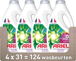 Ariel Vloeibaar Wasmiddel +Extra kleurbescherming - 4 x 31 Wasbeurten - Voordeelverpakking — thumbnail 1