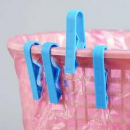 Vuilniszak Clips - Prullenbak Clips - Afval Beheren - Speciaal Inkepingsontwerp - 410 Stuks - Blauw — thumbnail 3