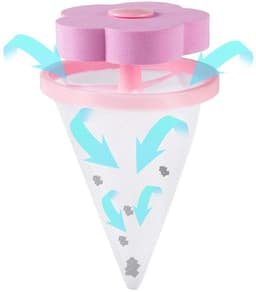 Dailygoods - Dailygoody - drijvende waslint - herbruikbare wasmachine pluizenvanger - blauw en roze - haarverwijderaar - filterzak - geschikt voor wasserij - 4 stu — thumbnail 2