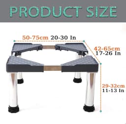 Koelkast Onderstel - Machine Verhoger - Apparaten Plaatsen - Verstelbare Hoogte - 45-70 cm — thumbnail 4