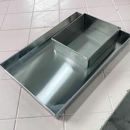 Lekbak voor Airco - Opvangbak Condens - Waterschade Voorkomen - Roestvrij Staal - 60x60 cm - Zilver — thumbnail 3
