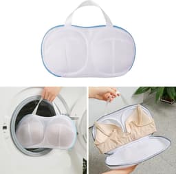 Stevige Waszak voor Bh's en Delicate Kleding - Mesh Ontwerp voor Veilig en Zacht Wassen van Lingerie en Sportbeha's — thumbnail 5
