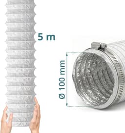 Afvoerslang - Ø 100 mm - 5 m - wit — thumbnail 5