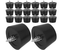 Speaker Isolatievoeten - Anti-trillingsdempers - Audio Verbeteren - Mechanische Isolatie - 20 Stuks - Zwart