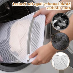4-delige waszakken set, mesh waszakken met rits voor delicate kleding, lingerie, sokken en bh's — thumbnail 5