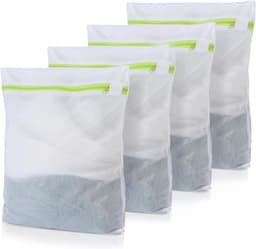 Set van 3 kleine linnen waszakken voor de wasmachine 23 x 30 cm - multifunctionele waszakken voor delicate kleding - wasnet voor reizen en thuisgebruik - grote waszakken voor optimaal onderhoud van textiel. — thumbnail 1
