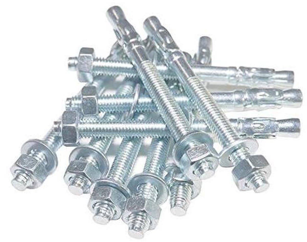 Zware Ankers - Boutenanker Set - Stabiele Bevestiging - ETA Goedgekeurd - M12 x 160mm - Verzinkt — afbeelding 1