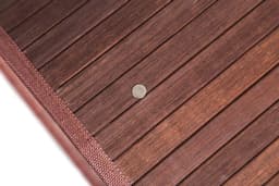 Grote Ronde Bamboe Wasmand 1 vak met Deksel & stoffen Waszak - Bamboe wasbox wassorteerder Rond - Inhoud wasmand 80 liter - Wasmand voor wasgoed - Wasmanden Opvouwbaar - Wasmand met deksel - Kleur Wasmand: Bruin - Decopatent — thumbnail 4