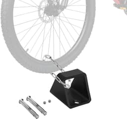 Grondanker Motorfiets Fiets - Muuranker Universeel - Diefstal Beveiliging - Eendelige Vorming - 145 x 123 cm - Grijs — thumbnail 1