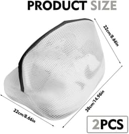 Dailygoods- Wasmachineschoenwaszakken - Herbruikbare Wasnetten - Dubbellaags Gaas - Universele Maat 24x24x40 cm - Bescherming voor Schoenen - Robuust Polyestermateriaal - Waszak — thumbnail 4