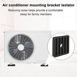 Set van 12 Trillingsdempers Rubber voor Airconditioning en Warmtepomp Montage — thumbnail 2