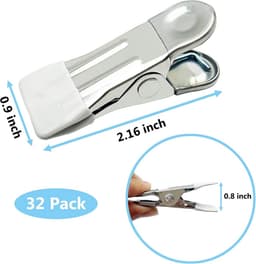 32 Stuks RVS Wasknijpers Zwaar Werkende Kledingclips voor Buiten en Binnen — thumbnail 5