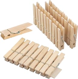 30 Mini Houten Decoratieve Klemmen voor Foto's, Kaarten en Knutselprojecten — thumbnail 1