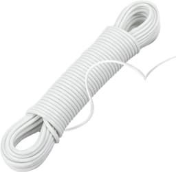 Verlengde Waslijn - 46 m PVC Kledinglijn voor Buiten - Verstelbare en Sterke Waslijn voor Roterende Droogrekken — thumbnail 1