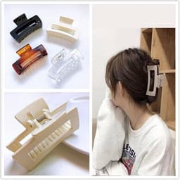 Set van 4 Grote Antislip Haarklemmen - Sterke Klauwclips voor Dik Haar — thumbnail 5